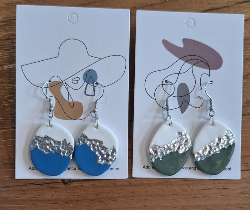Zilver wit hangers