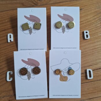 Variatie zwart/goudens stekers