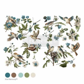 Large decor transfer - Aviary Elegance