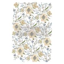 Large decor transfer - Goldenrod Florals