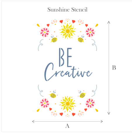 Stencil Sunshine - Dala Muses